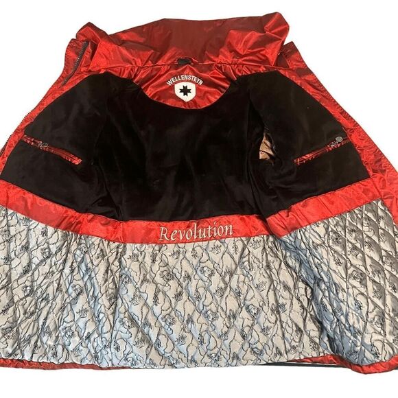 Wellensteyn Women's Revolution Winter Jacket Red Shimmer Parka Sz XL - Picture 9 of 14